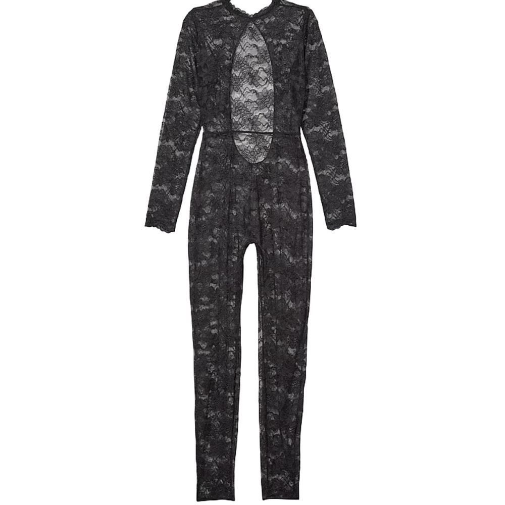 Victoria's Secret bodysuit catsuit playsuit SHEER lace SEXY